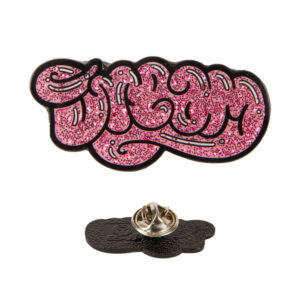 Dream Pink Glitter Enamel Pin