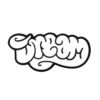 Dream Logo Sticker 3" Black and White