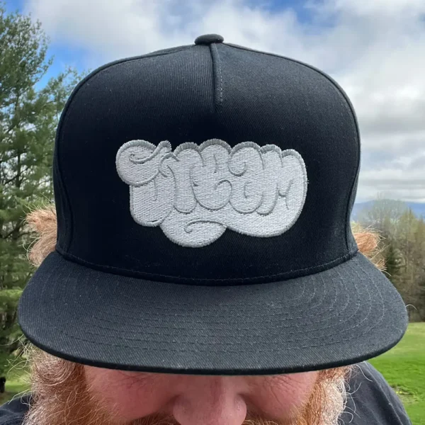 Dream Logo 5 Panel Cotton Twill Cap front view