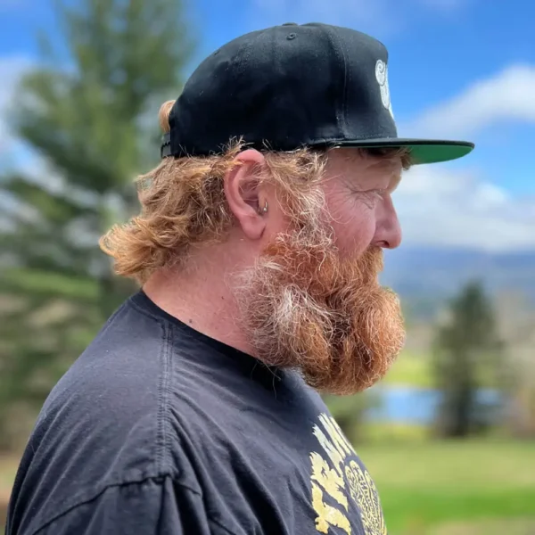 Dream Logo 5 Panel Cotton Twill Cap side profile