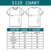 Dream Logo T-Shirt Size Guide