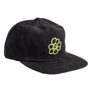 Dream Daisy Black Corduroy Hat