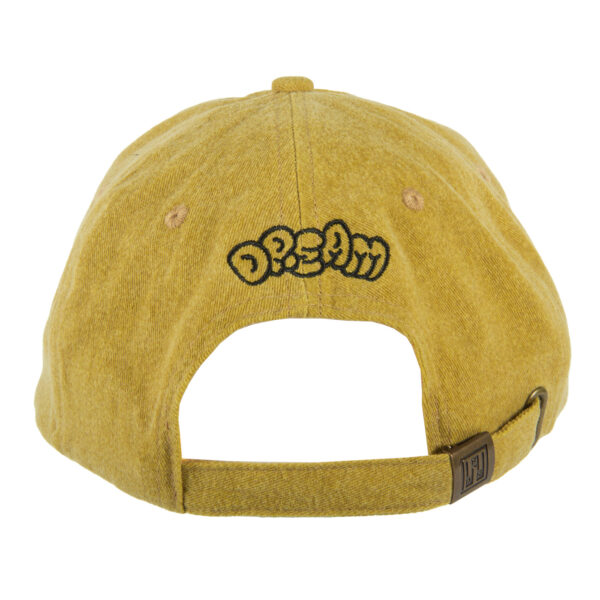 Dream Daisy Vintage Washed Classic Dad Hat in Yellow Back View