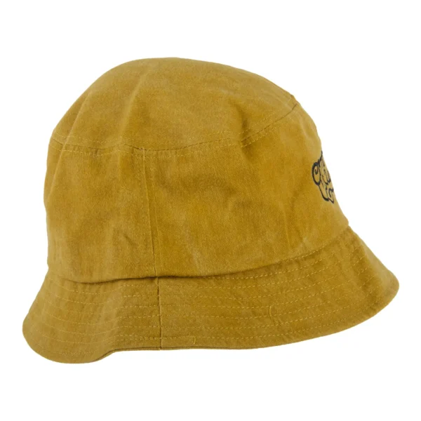 Dream Vintage Washed Bucket Hat in Yellow Side View