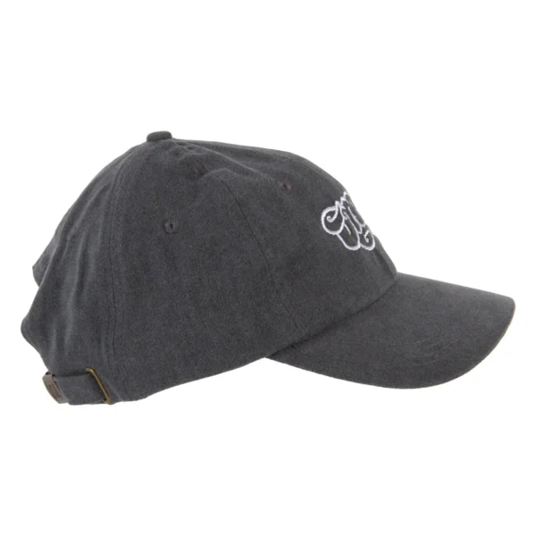 Dream Vintage Washed Classic Dad Hat in Black Side View