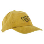 Dream Vintage Washed Classic Dad Hat in Yellow Angle View
