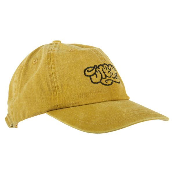 Dream Vintage Washed Classic Dad Hat in Yellow Angle View