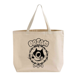 L-U-V Large Heavy Canvas Tote Bag - Natural