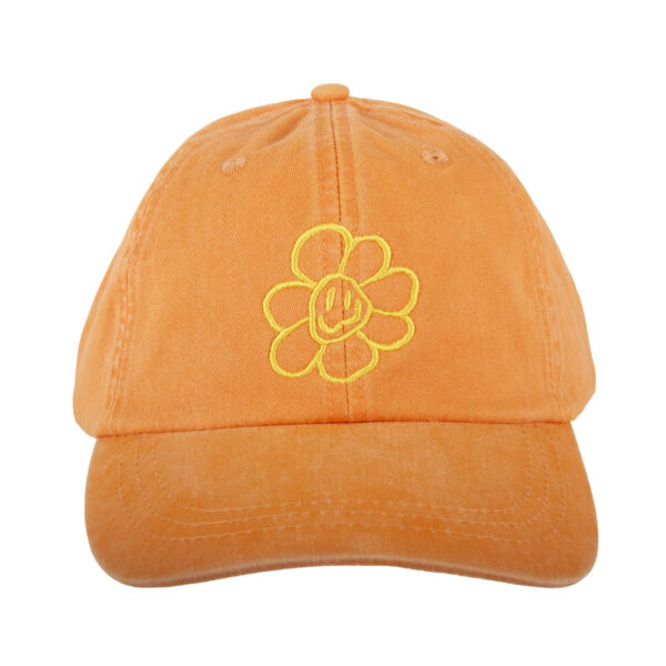 Dream Daisy Dad Hat - Orange