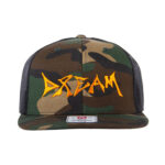 Dream Rider Army Camo/ Black Trucker Cap