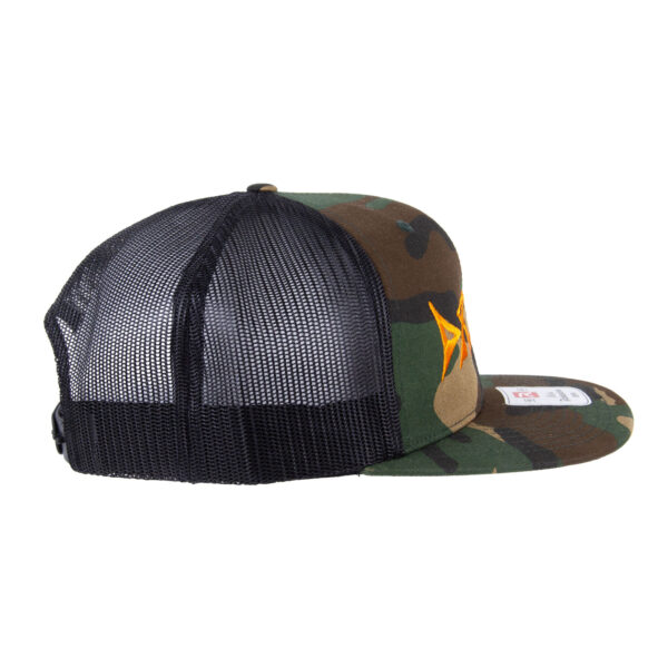 Dream Rider Army Camo/ Black Trucker Cap